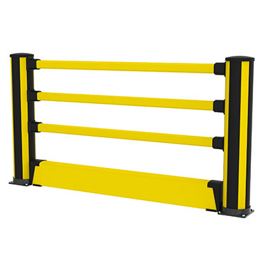 Pedestrian with Floor Barrier