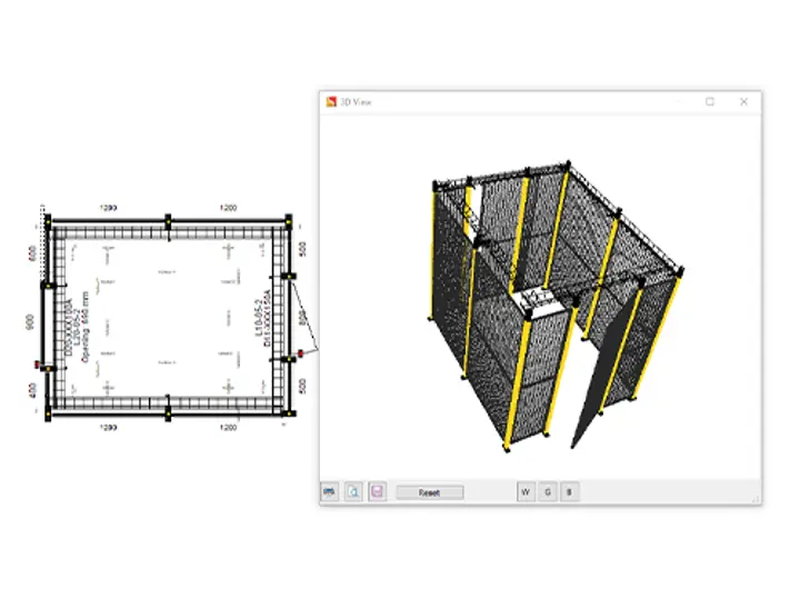 Our cable trays are a revolution for machine guarding cells
