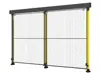 axelent double sliding door for machine guarding