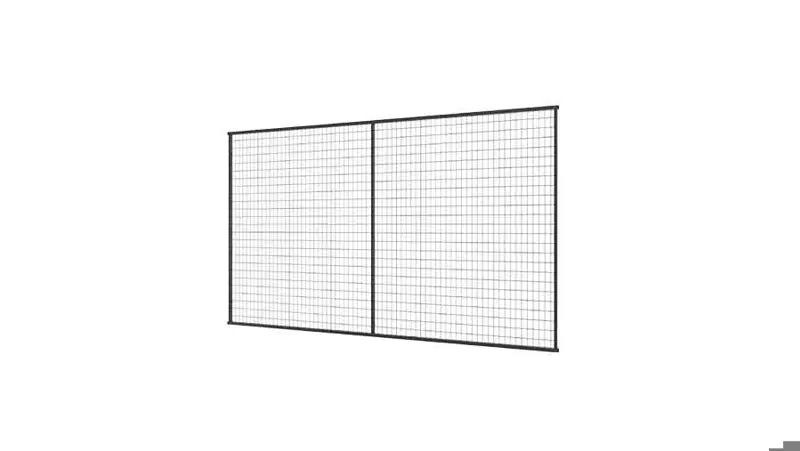 horisontal mesh panel