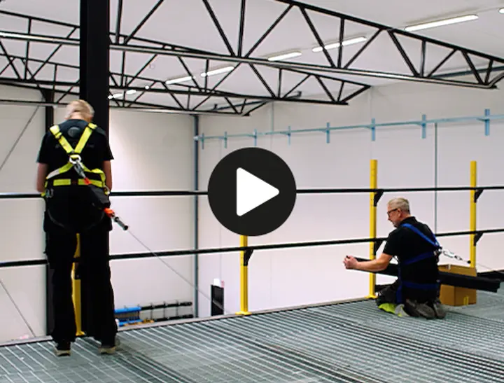 X-Rail Fall protection - is modular and makes the products extremely easy to assemble X-Rail Fall protection - is modular and makes the products extremely easy to assemble